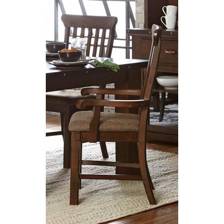 Schleiger Arm Chair - Burnished Brown